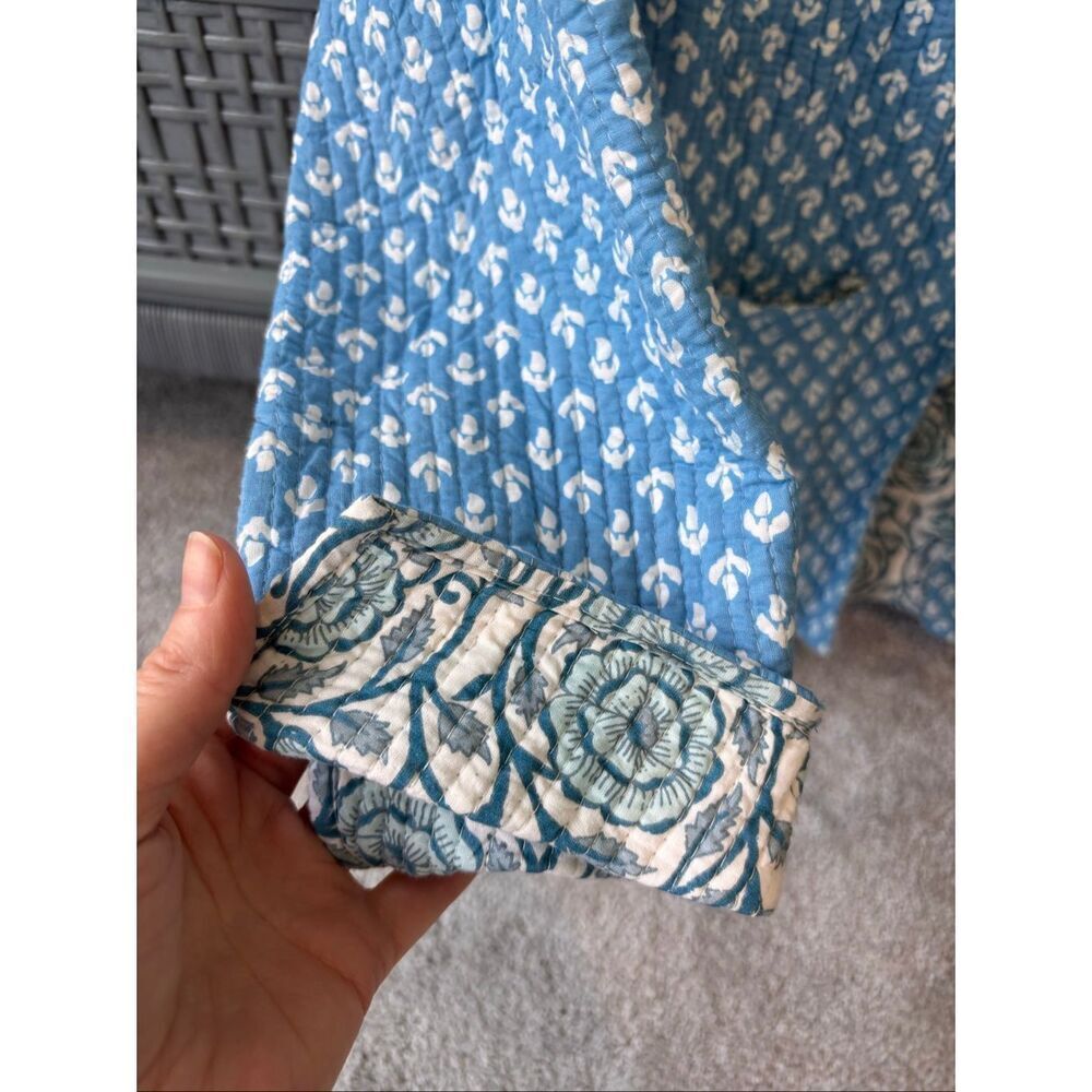 NWOT Boutique reversible quilted jacket, Med $128 cottagecore coastal - Picture 5 of 9